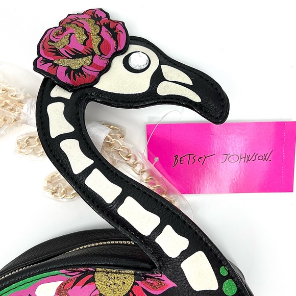 Betsey Johnson Flamingo Skeleton Bag NWT/HTF! - Picture 2 of 10